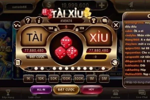 game tài xỉu hot hit nhất tại link tai Sunwin